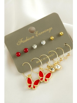 SiHako 12 Adet Mineli Halka Küpe