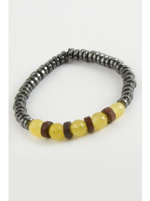 SiHako Akik Hematit Doğaltaş Bileklik