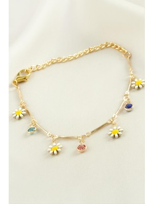 SiHako Papatya Taşlı Mineli Bileklik