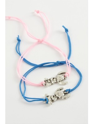 SiHako 2 Adet Çzgflm Karakteri Ip Bileklik