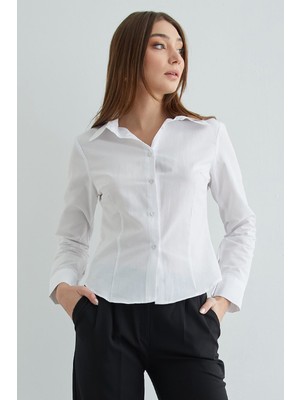 FullaModa Basic Pensli Slim Fit Gömlek