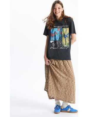 Lc Waikiki Yeni Sezon Beli Lastikli Dantelli Etek