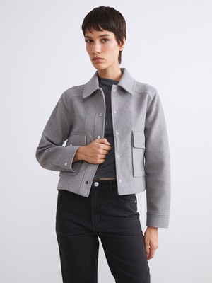 Lc Waikiki Yeni Sezon Kadın Kaşe Gömlek Ceket