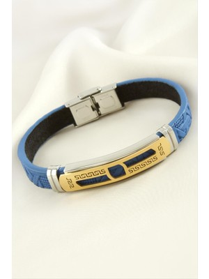 SiHako Labirent Deri Çelik Bileklik