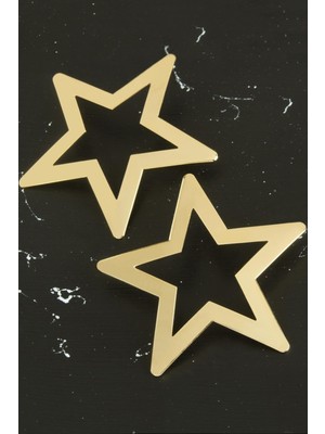 SiHako Yıldız Yeni Sezon Metal Küpe