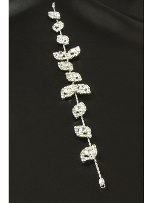 SiHako Yaprak Taşlı Saç Aksesuarı