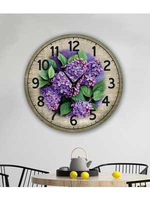 PremiumPort Retro Tasarım Duvar Saati 40X40 Cm, Şık ve Modern Dekorasyon Için