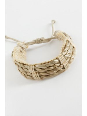 SiHako Örgülü Vinlex Deri Bileklik