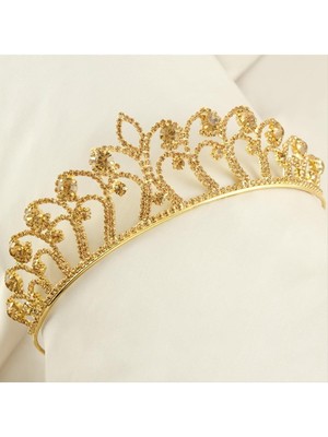 SiHako Lüks Taşlı Gelin Taçı