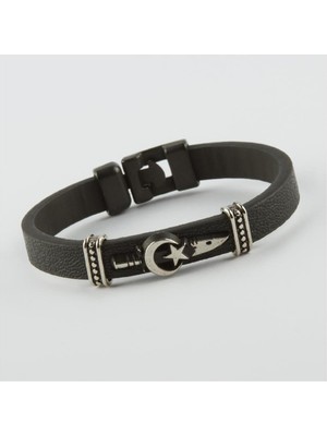 SiHako Ay Yıldız Kaliteli Suni Deri Bileklik