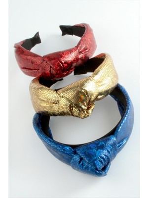 SiHako Oval Desenli Deri Düğümlü Taç