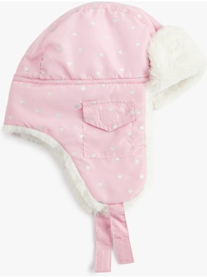 Koton Peluş Detaylı Kulaklı Pilot Şapka