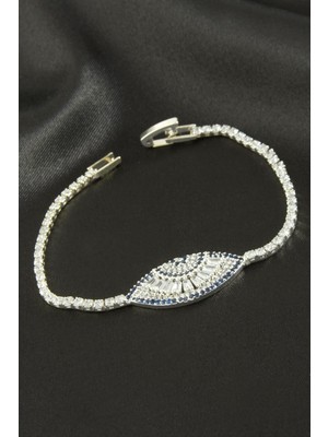 SiHako Göz Zirkon Taşlı Çocuk Bileklik 16 cm