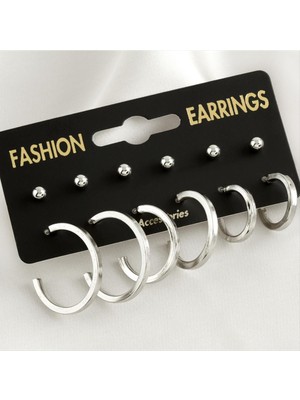 SiHako 12 Adet Ezme Halka Küpe