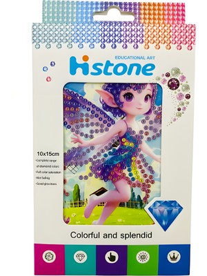 Elegantshop 5d Yapışan Boncuk Goblen Mozaik Tablo Pano 10*15 cm Peri