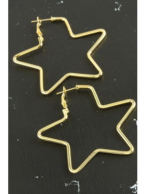 SiHako Yıldız Küpe 6 cm