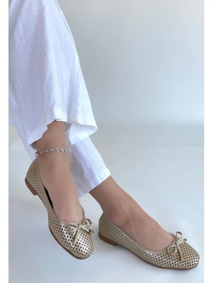 Modanı Seç Icar Bej Cilt Babet Ayakkabı