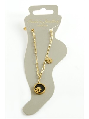 SiHako Çiçek Lüks Çelik Halhal