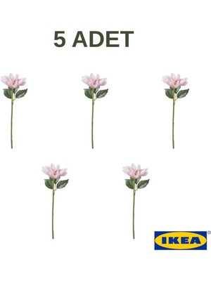 PremiumPort Pembe Yıldız Çiçeği Yapay Bitki, 30 Cm, Iç/dış Mekan Dekorasyonu