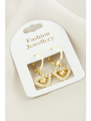 SiHako Ay Yıldız Taşlı Küpe