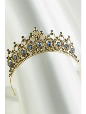 SiHako Lüks Taşlı Gelin Tacı