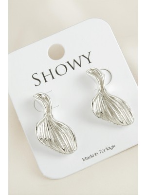 SiHako Deniz Kabuğu Tasarımlı Yeni Sezon Metal Küpe