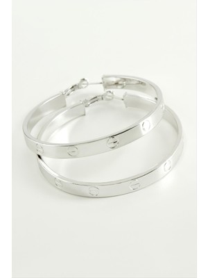 SiHako Crt Halka Küpe 4,5 cm