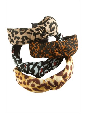 SiHako Leopar Desenli Fiyong Taç