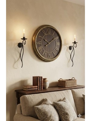 PremiumPort Iki Adet Ferforje Duvar Askısı, Şık ve Dayanıklı Dekoratif Ürün