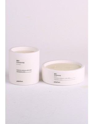 PremiumPort Odunsu Kokulu Dekoratif Beton Mum Seti, Şık ve Sıcak Atmosfer Yaratır