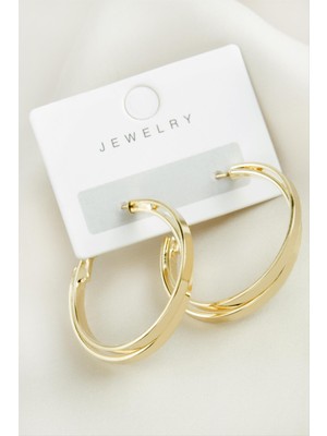 SiHako Çift Halka Küpe 3,5 cm