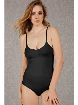 byasafkids Toparlayıcı Vücut Inceltici Dikişsiz Altı Kancalı Badi Korse