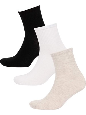 DeFacto Erkek 3lü Pamuklu Patik ÇORAP C0162AXNS