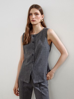 Lc Waikiki Yeni Sezon Bisiklet Yaka Kadın Triko Yelek