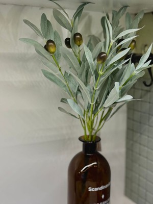 PremiumPort El Yapımı Dekoratif Zeytin Dalı, Natürel ve Şık Tasarım