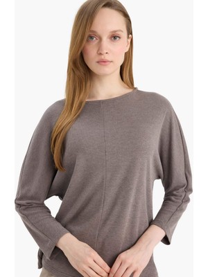 DeFacto Kayık Yaka Uzun Kollu Tişört G9183AX26SP