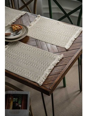 PremiumPort Şık Pamuklu 35X50 cm Dantel Supla Seti, Zarif Ev Dekoru Hediye