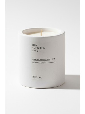 Teknotrust Odunsu Kokulu Dekoratif Beton Mum Dikey Form, Şık ve Zarif Tasarım