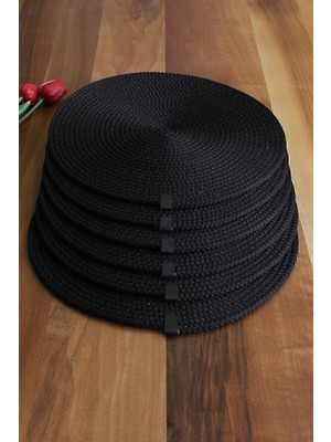 PremiumPort 6'lı Siyah El Yapımı Supla Seti, Leke Tutmaz Amerikan Servisleri