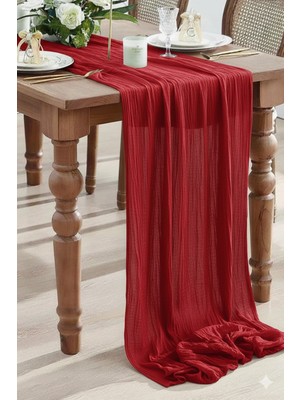 PremiumPort Şık ve Modern Bohem Masa Örtüsü, Pamuklu Düğün ve Nişan Dekoru Seti