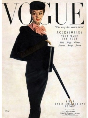 PremiumPort Moda Bağbozumu Dergisi 1900-1970 Ahşap Poster Tablo Dekorasyonu