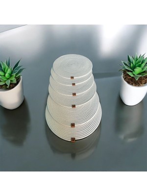 PremiumPort 6’lı Jüt Supla Takımı, Amerikan Servis ve Sunum Tabak Altlığı Seti