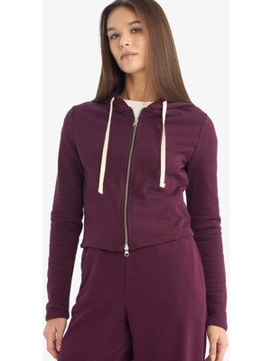 DeFacto Oversize Kapüşonlu Fermuarlı Sweatshirt G6384AX25WN