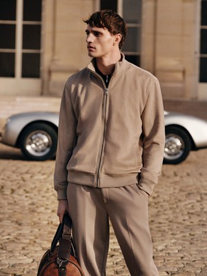 Lc Waikiki Yeni Sezon Standart Kalıp Dik Yaka Süet Erkek Mont