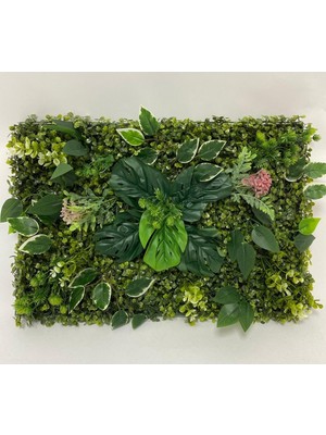 PremiumPort Yapay Çiçek Duvar Paneli 40X60 cm Dikey Bahçe Uygulaması