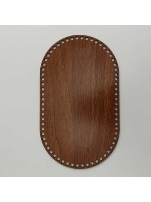 PremiumPort 6 Adet Renkli Ahşap Örgü Taban Plakası, 20X12 Cm, Delikli, Şık Sunumlar