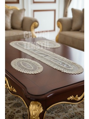 PremiumPort Modern 3'lü Sehpa Seti, Şık ve Kullanışlı Tasarım, Kapuçino Renk