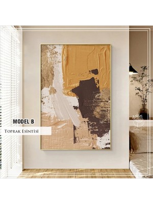 PremiumPort Dijital Baskılı Metal Çerçeveli Camlı Tekli Dekoratif Tablo, Şık ve Modern