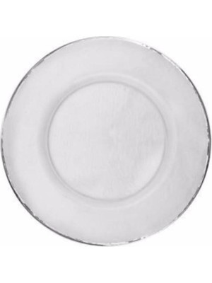 PremiumPort Dokulu Supla 33CM Gümüş, Şık ve Zarif Tasarım, Ev ve Düğün Dekorasyonu