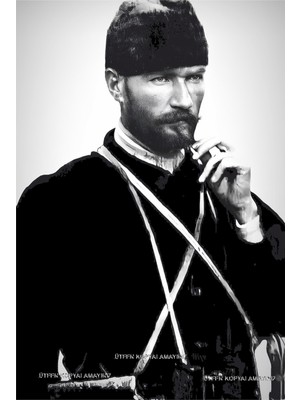 PremiumPort Retro Ahşap Atatürk Portresi, Ev Dekorasyonu Için Şık ve Özgün Tablo